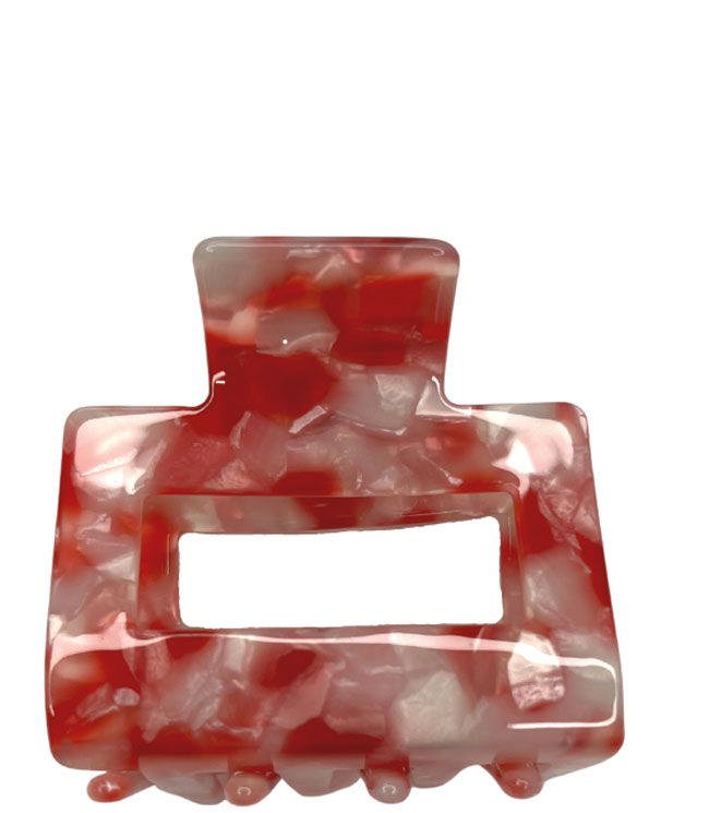 JA-NI Hair Accessories - Hair Clamps Sofia, The Red Marble