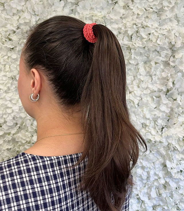 JA-NI Hair Accessories - Hair elastics, The Red Coral