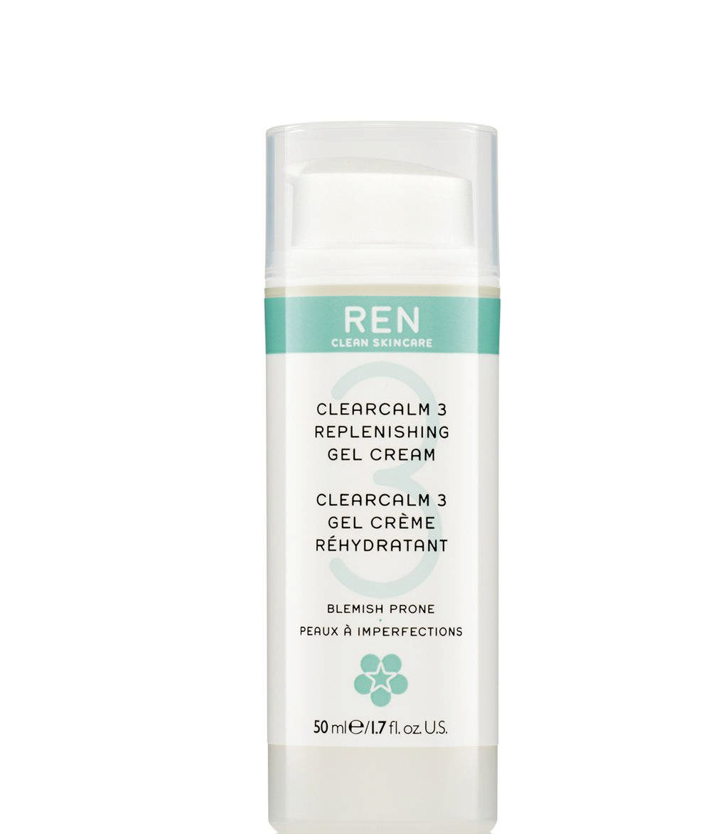 REN Skincare Clear Calm 3 Replenishing Gel Cream, 50 ml.